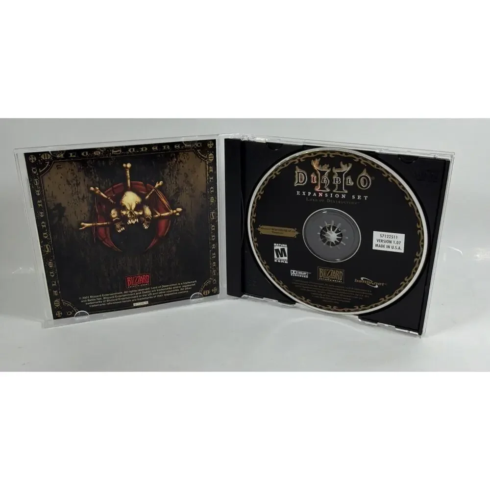 Diablo II Lord of Destruction Expansion Set Retail Box Blizzard PC Game 2001
